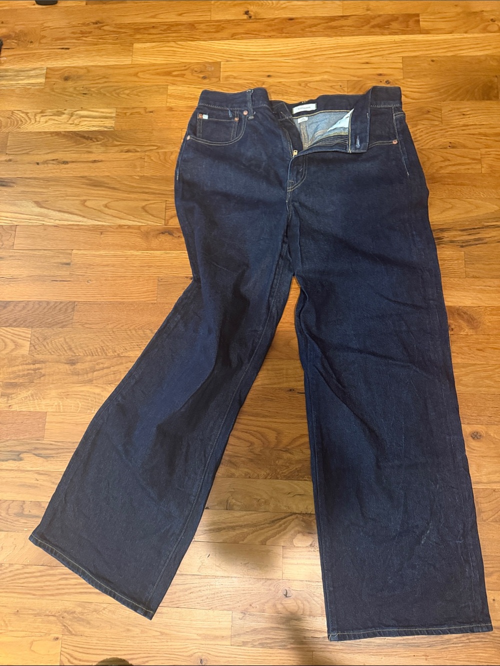 Women’s AE77 Dark Indigo Straight-Leg Jeans - Unbranded